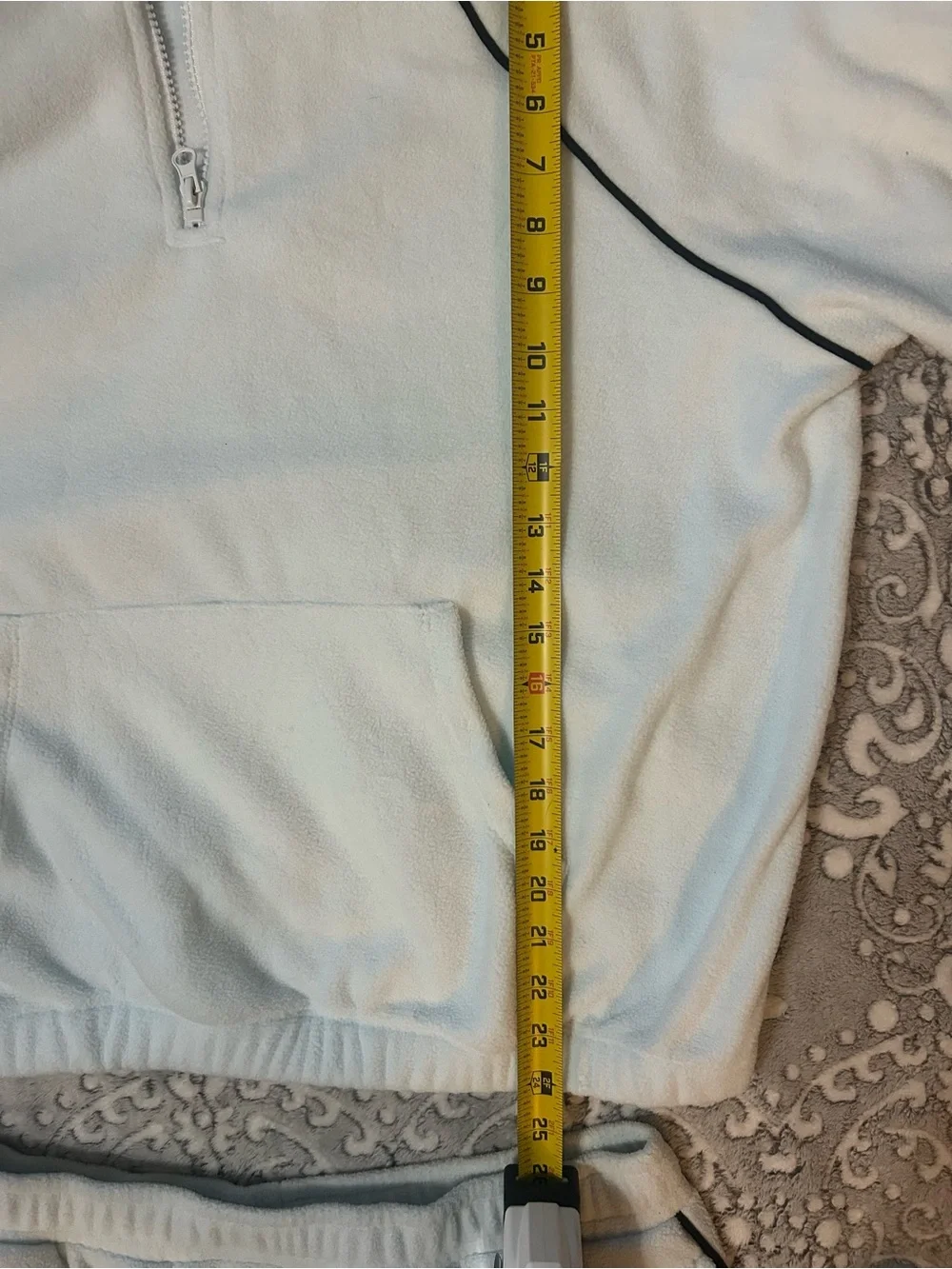 Pale Blue/White Brooklyn' Fleece Sweatshirt and Sweatpant Set